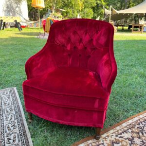 Fauteuil Crapaud Rouge