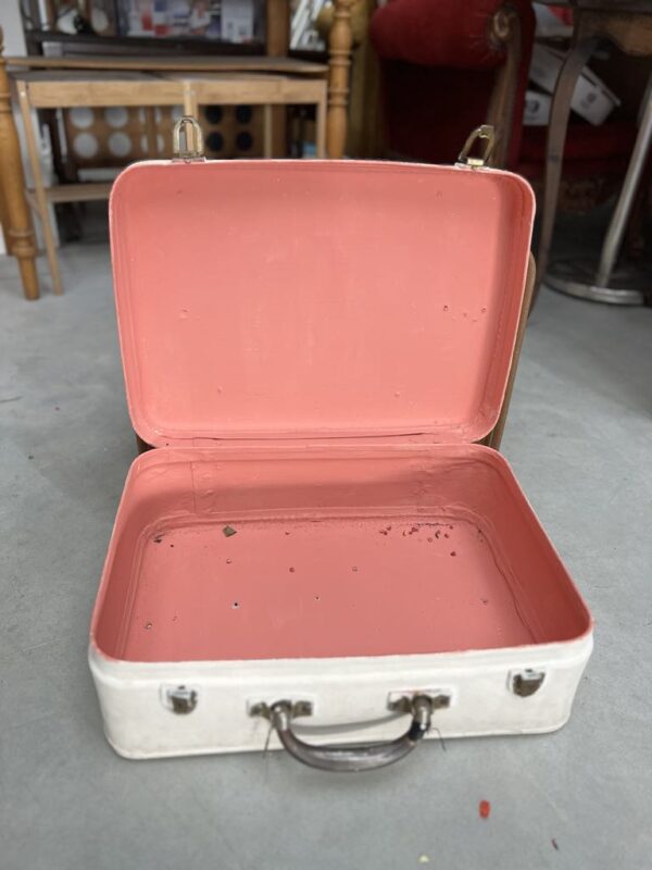 Valise vintage La Blanche Rosée