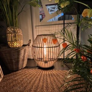 Lampe bambou décorative