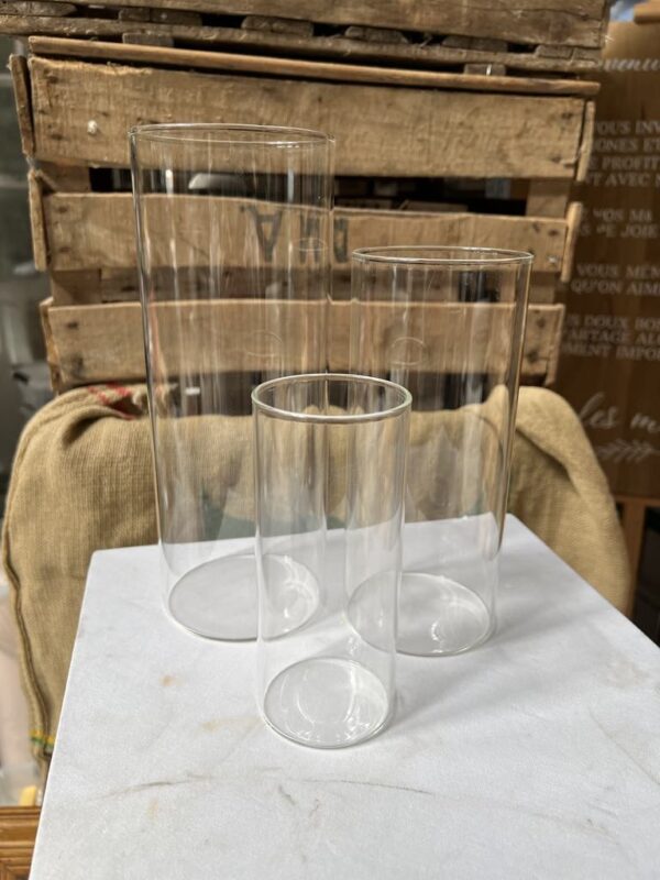 Lot vase transparent
